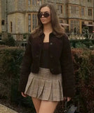 Brown Quilted Overshirt- Outfit
