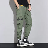 and Summer Big Men Trousers Knitted Sports Pants Men Pants Loose Korean Version of All-Match Overalls Trousers