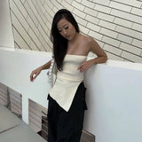 Side Slit Tube Top-Outfit