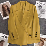 Zingj Color Suit Jacket Female Autumn 2024 New Design Sense Fashion Casual Fried Street Temperament