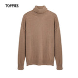 2021 Autumn Winter women fashion Sweater 15% wool Green turtleneck sweater Knitted Tops Korean Winter