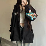Vintage Star Print Oversized HoodieOutfit