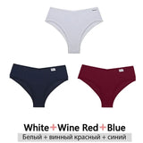 3PCS/Set Cotton Brazilian Panties Woman 2021 Female Panties Lingerie Sexy Thongs Woman Brazilian Pantys Plus Size