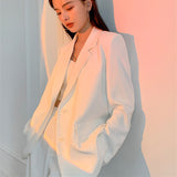 Blazer Women's Senior Feeling Spring And Autumn Thin Korean Version Of Loose Design Small Long-Sleeved Casual