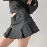 Half-Dress Sexy Anti-Walking Light Body 100 Folding Skirt Hot Girl Low-Rise Thin Pure Desire Short Skirt Spring And Summer