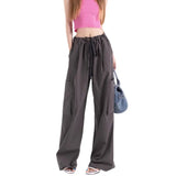 Korean Fashion Cargo Pants Women Pockets Vintage Designer Baggy Pants Female Holiday High Street Casual Pants