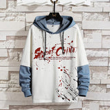 New Contrast Color Men's Hooded Male Personality Handsome Bottoming Shirt 2021 Student Sweatshirt Hoodie