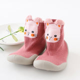 Boys Girls Toddlers Moccasins Non-Skid Indoor Kids Floor Slipper Children Animal Breathable Cotton Knitted Shoes Ideal