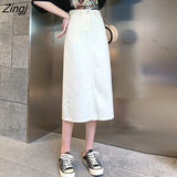 Women Denim Leisure Fashion Daily Preppy Punk Style Simple Vintage Harajuku Female Clothes Empire Friends Comfortable