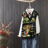 knitted vest women's 2021 autumn and winter new lazy style sleeveless sweater vest