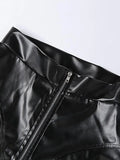 Stacked Pu Leather Pants- Outfit