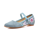 Zingj Shoes Single Shoes Fashion Tendon Embroidered Cloth Shoes Women's Single Shoes Spring And Summer Cloisonne Shallow Cloth