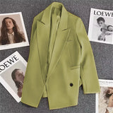 Zingj Color Suit Jacket Female Autumn 2024 New Design Sense Fashion Casual Fried Street Temperament