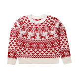 Top Jumper Knitwear Hot Christmas Santa Claus Xmas Printing Long Sleeve O-neck Christmas Knitting Pullover Women