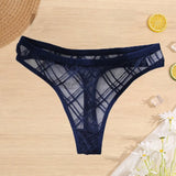 Lace Panties Women Sexy FINETOO Low Waist Underwear Women Mesh Hollow Out Briefs Female Underpants Geometric