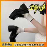 Out-Of-Home Temperament Thousands Of Gold Wind And Happy Shoes 2025 Women's New French Round Head Casual Mary Treasure Shoes