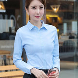 Fashion Women Shirts White Shirt Women Long Sleeve Shirts Tops Office Lady Basic Shirt Blouses Plus Size Woman Blouse