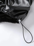 Stacked Pu Leather Pants- Outfit