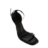 Zingj Photo Picture High Heel Sandals Female 2023 New Fashion Metal With Square Head Buckle Sexy One-Outfit