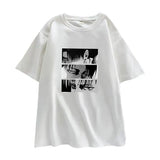 T-shirts Japanese Anime Attack On Titan Levi Ackerman Eye Punk Tops Summer Harajuku Oversized Gothic Short Sleeve