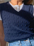 Twist Sweater Vest- Outfit