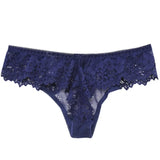 Sexy Panties Women Lace Low-waist Solid Sexy Briefs Embroidery Thong Transparent Hollow out Underwear Female G