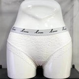 Fashion Women Sexy Lace Panties Low-waist Underwear Female G String Transparent Lingerie LOVE Letter Embroidery
