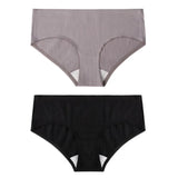 2PCS/Set Women's Panties Cotton Underwear Seamless Plus Size Briefs Low-Rise Soft Panty Women Underpants Female