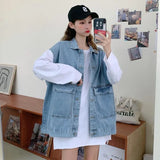 Zingj 2024 New Korean Version Loose Lazy Wind Cardigan Jacket Female-Outfit