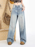 Zingj New Spring 2024 Model Is Loose, Thin, High Waist And Light Straight