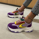 New Spring Daddy Shoes And Women's Color Matching, Breathable Leisure Sports Shoes, Running Shoes With Light And Soft