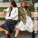 2021New Women Jackets 100% cotton coat Solid color turn down collar jacket for