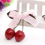 Hot Sell Retro Vintage 50s 60s Women Cherry Bow Hair Clip Hairpins For Pinup Girls Vintage Party Vaction Hair