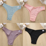 Cotton Panties Women's Panties FINETOO Sexy Female Underpants Low Waist Underwear Women Pantys Lingerie