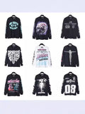 Star Long-Sleeved T-Shirt Men's Ins Street Fashion T-Shirt Autumn And Winter Loose Casual Pure Cotton Bottom