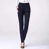 Autumn Women Casual Loose High Waist Harem Pants Ladies Office Pants Plus Size Trousers S~4XL 5XL 6XL Blue Red Khaki