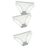 Women Sexy Panties Lace Underpants Low-waist Panties Mesh See Through Perspective Briefs Female Fashion Underwear