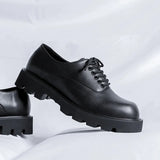 Zingj Shoes Men Korean Niche Ins Shoes Men British Casual Will Drop High Derby Shoes