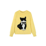 Fuzzy Cat Sweater- Outfit