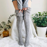 Zingj Style Knitting Socks Over The Knee Long Tube Long Pile Socks For