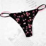 G-String For Women Mile Silk Cute Thongs Sexy Panties leopard Zebra Paisley Girs Lades Low-Waisted Seamless