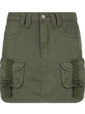 Cargo Parachute Mini Skirt with