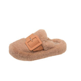 Fur Slippers Women Wear 2025 Autumn New High-End Half-Slip Slippers Lazy One-Legged Women's