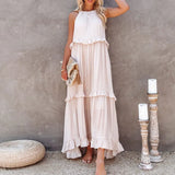 Hot New Summer Women's New Temperament Long Drag Skirt Skirt Dress