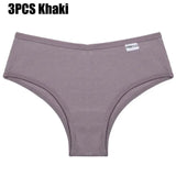 3PCS/Set Cotton Brazilian Panties Woman 2021 Female Panties Lingerie Sexy Thongs Woman Brazilian Pantys Plus Size