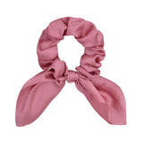 Color Women Hair Scrunchie Bows Ponytail Holder Hairband Bow Knot Scrunchy Girls Hair Ties Hair
