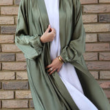 Casual Swing Plus Size Cardigan Robe Drawstring Sleeve
