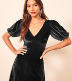 Waist Swing Knitted Short-Sleeved Dress Female Fashion Light Luxury Fashion