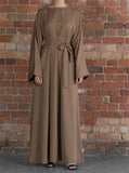 Basic Solid Color Robe Dress