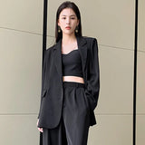 Blazer Women's Senior Feeling Spring And Autumn Thin Korean Version Of Loose Design Small Long-Sleeved Casual
